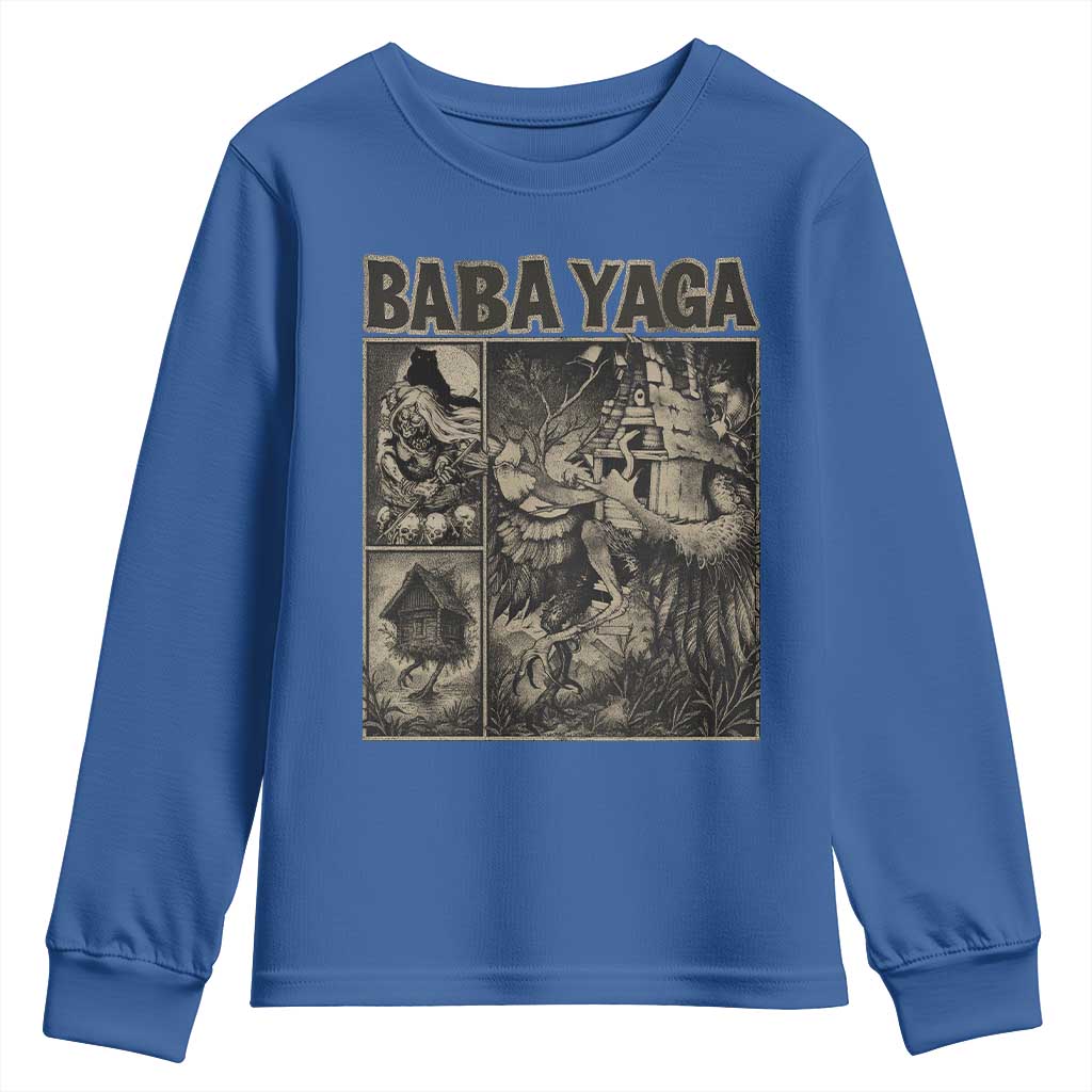 Baba Yaga House Youth Sweatshirt Slavic Folklore Russia Fairy Tale Horror Fans - Wonder Print Shop
