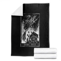 Baba Yaga House Tarot Card Throw Blanket Botanical Slavic Folklore Pagan Witchy - Wonder Print Shop