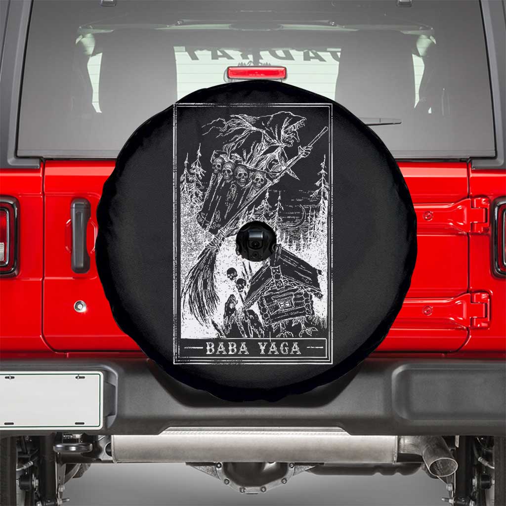 Baba Yaga House Tarot Card Spare Tire Cover Botanical Slavic Folklore Pagan Witchy - Wonder Print Shop