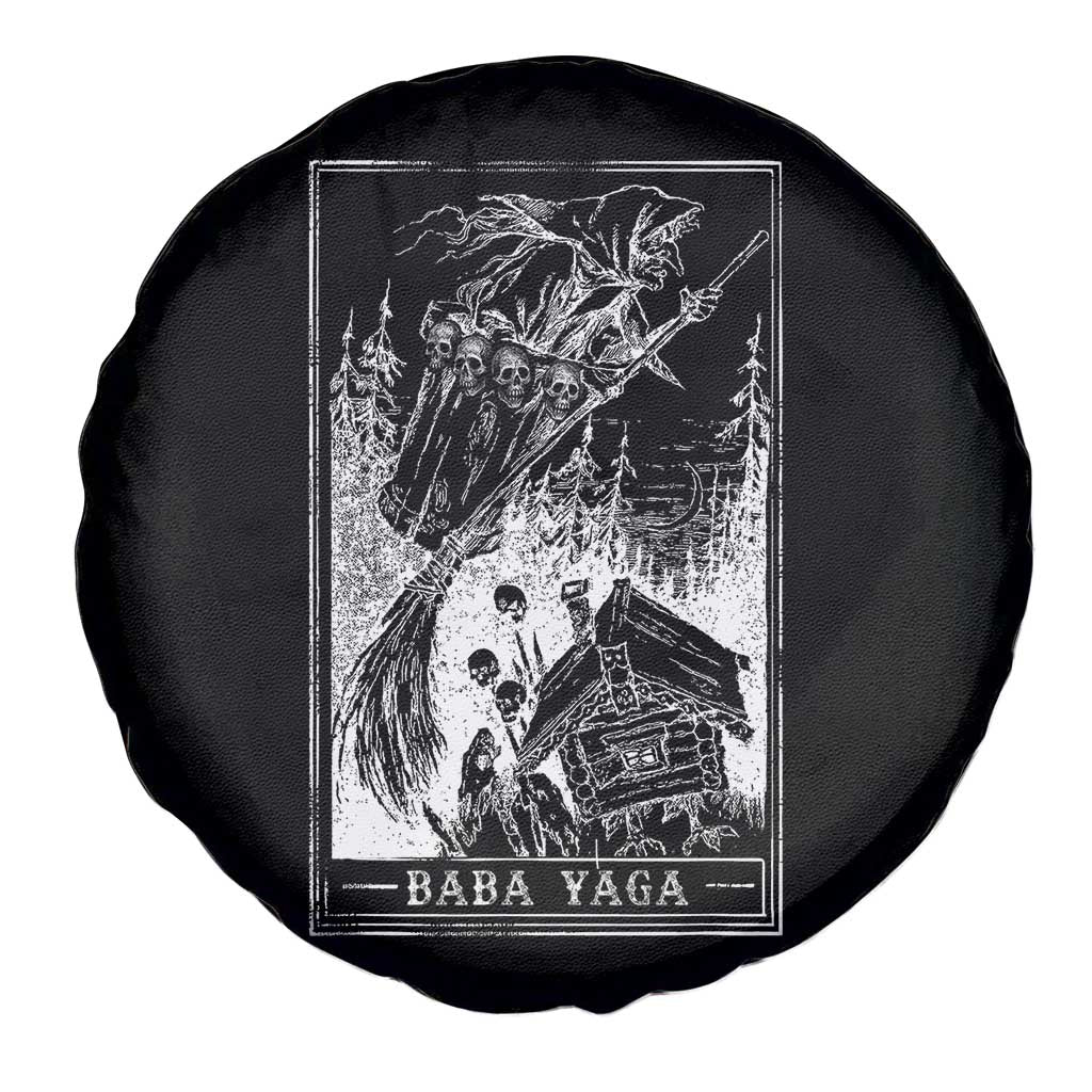 Baba Yaga House Tarot Card Spare Tire Cover Botanical Slavic Folklore Pagan Witchy - Wonder Print Shop