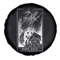 Baba Yaga House Tarot Card Spare Tire Cover Botanical Slavic Folklore Pagan Witchy - Wonder Print Shop