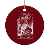 Baba Yaga House Tarot Card Ceramic Ornament Botanical Slavic Folklore Pagan Witchy - Wonder Print Shop