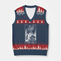 Baba Yaga House Tarot Card V-Neck Knit Sweater Vest Botanical Slavic Folklore Pagan Witchy - Wonder Print Shop