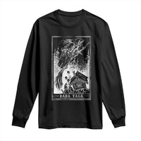 Baba Yaga House Tarot Card Long Sleeve Shirt Botanical Slavic Folklore Pagan Witchy - Wonder Print Shop