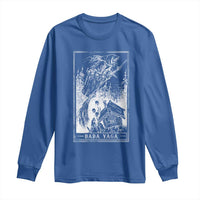 Baba Yaga House Tarot Card Long Sleeve Shirt Botanical Slavic Folklore Pagan Witchy - Wonder Print Shop