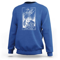 Baba Yaga House Tarot Card Sweatshirt Botanical Slavic Folklore Pagan Witchy - Wonder Print Shop