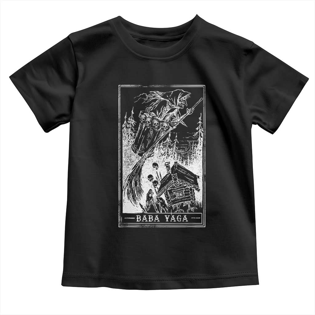 Baba Yaga House Tarot Card Toddler T Shirt Botanical Slavic Folklore Pagan Witchy - Wonder Print Shop