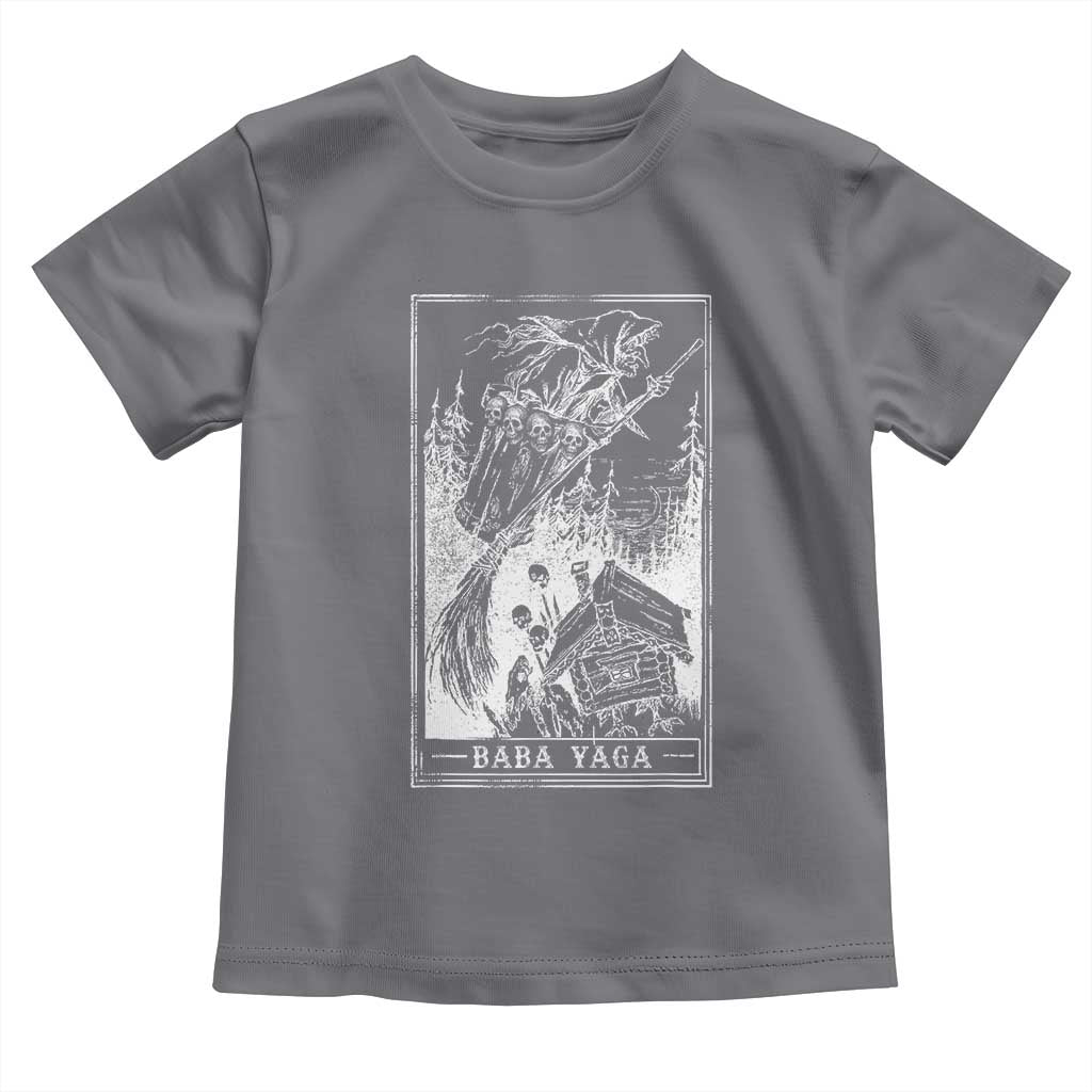 Baba Yaga House Tarot Card Toddler T Shirt Botanical Slavic Folklore Pagan Witchy - Wonder Print Shop