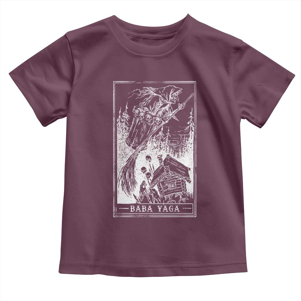 Baba Yaga House Tarot Card Toddler T Shirt Botanical Slavic Folklore Pagan Witchy - Wonder Print Shop