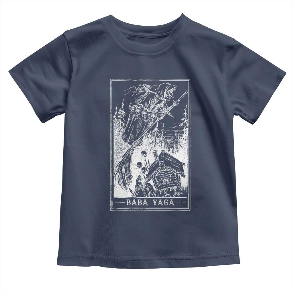 Baba Yaga House Tarot Card Toddler T Shirt Botanical Slavic Folklore Pagan Witchy - Wonder Print Shop