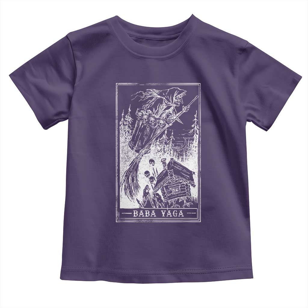 Baba Yaga House Tarot Card Toddler T Shirt Botanical Slavic Folklore Pagan Witchy - Wonder Print Shop