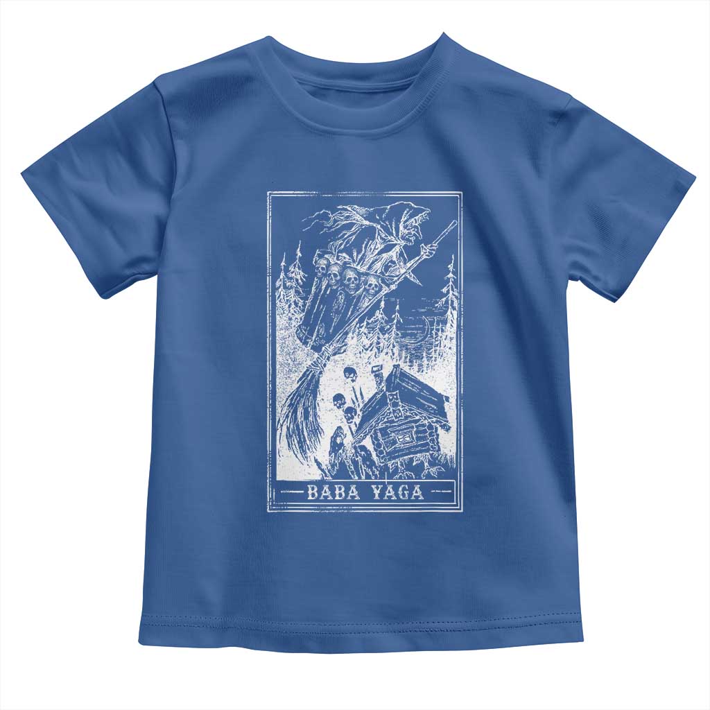 Baba Yaga House Tarot Card Toddler T Shirt Botanical Slavic Folklore Pagan Witchy - Wonder Print Shop