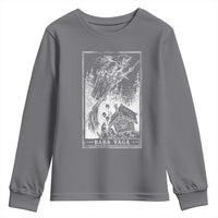 Baba Yaga House Tarot Card Youth Sweatshirt Botanical Slavic Folklore Pagan Witchy - Wonder Print Shop