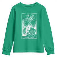 Baba Yaga House Tarot Card Youth Sweatshirt Botanical Slavic Folklore Pagan Witchy - Wonder Print Shop