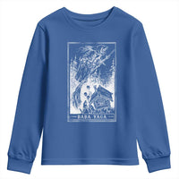 Baba Yaga House Tarot Card Youth Sweatshirt Botanical Slavic Folklore Pagan Witchy - Wonder Print Shop