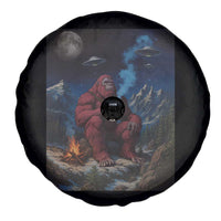 Funny Smoking Bigfoot Spare Tire Cover Vintage Cigarette Sasquatch UFO Cryptid Meme - Wonder Print Shop