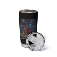 Funny Smoking Bigfoot Tumbler Cup Vintage Cigarette Sasquatch UFO Cryptid Meme - Wonder Print Shop