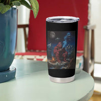 Funny Smoking Bigfoot Tumbler Cup Vintage Cigarette Sasquatch UFO Cryptid Meme - Wonder Print Shop