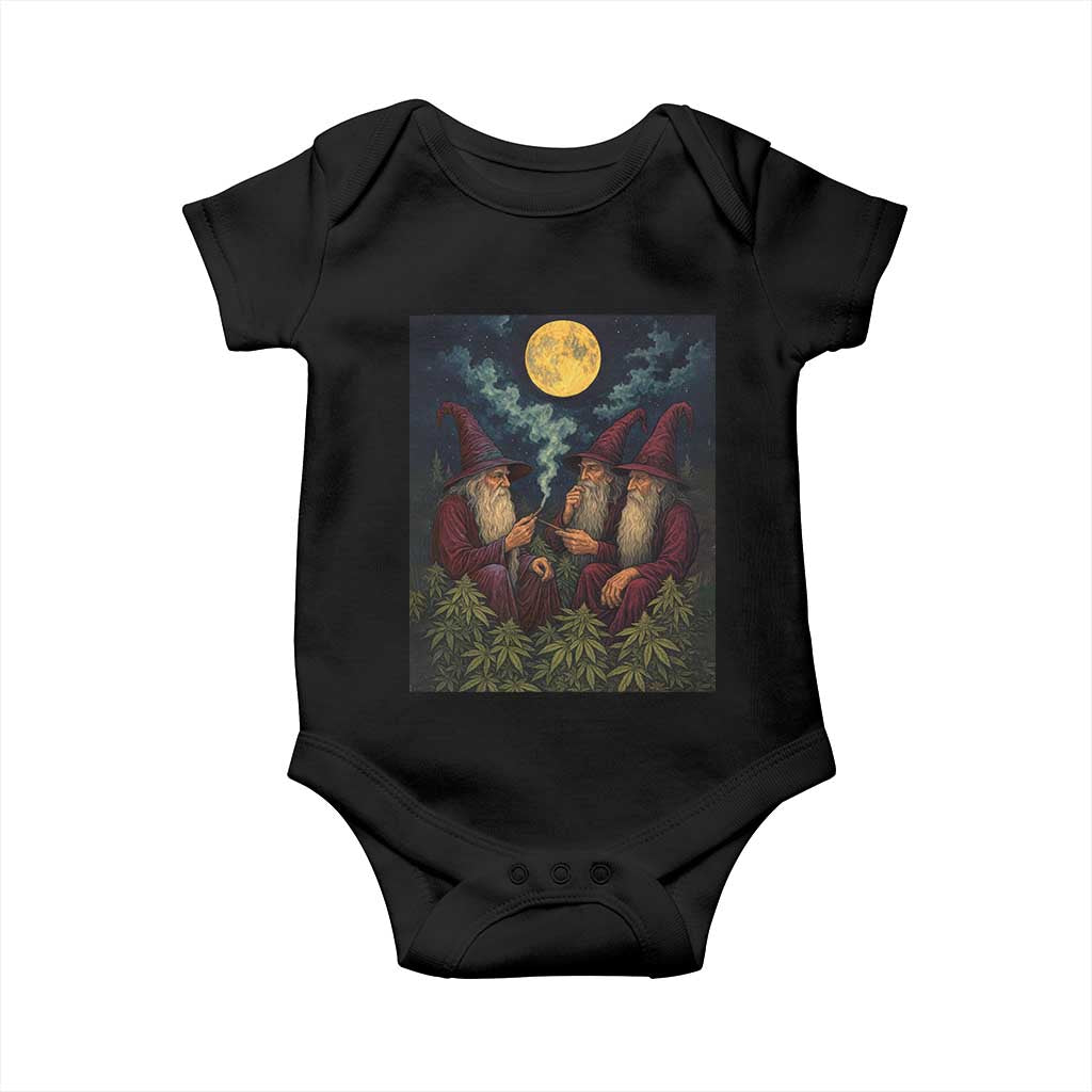 Wizard 420 Smoking Marijuana Baby Onesie Funny Stoner Weed Lover Meme