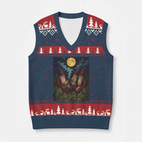 Wizard 420 Smoking Marijuana V-Neck Knit Sweater Vest Funny Stoner Weed Lover Meme