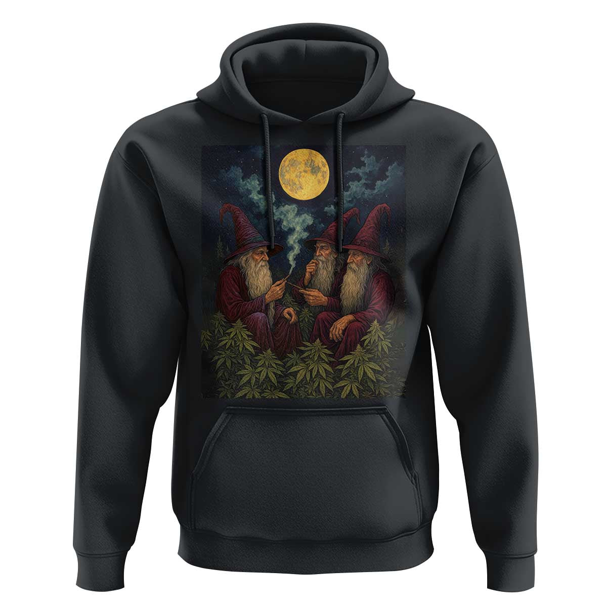 Wizard 420 Smoking Marijuana Hoodie Funny Stoner Weed Lover Meme