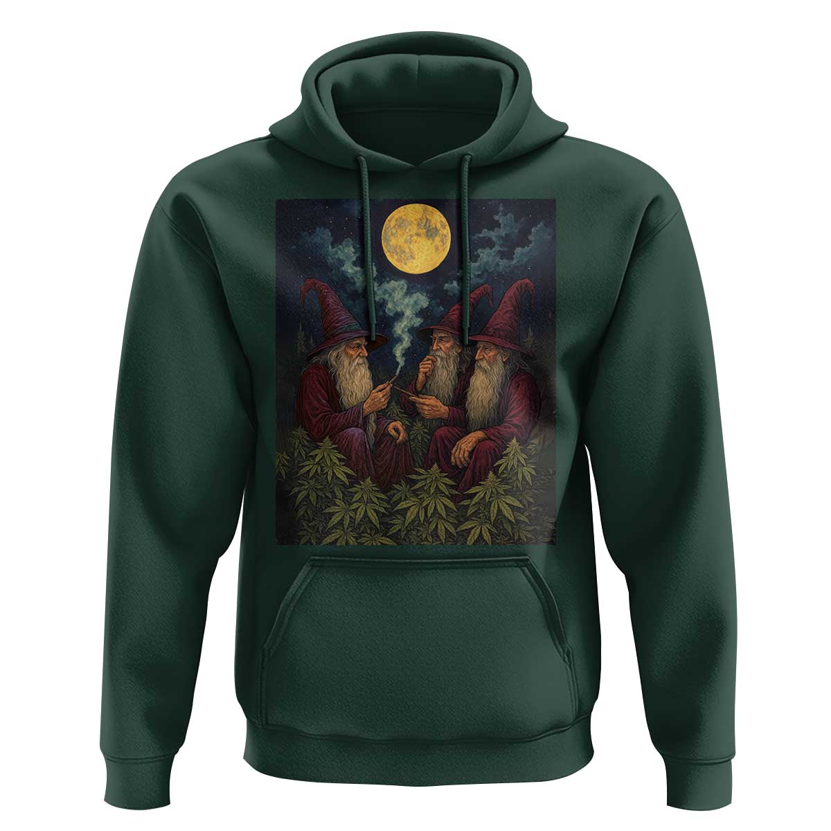 Wizard 420 Smoking Marijuana Hoodie Funny Stoner Weed Lover Meme
