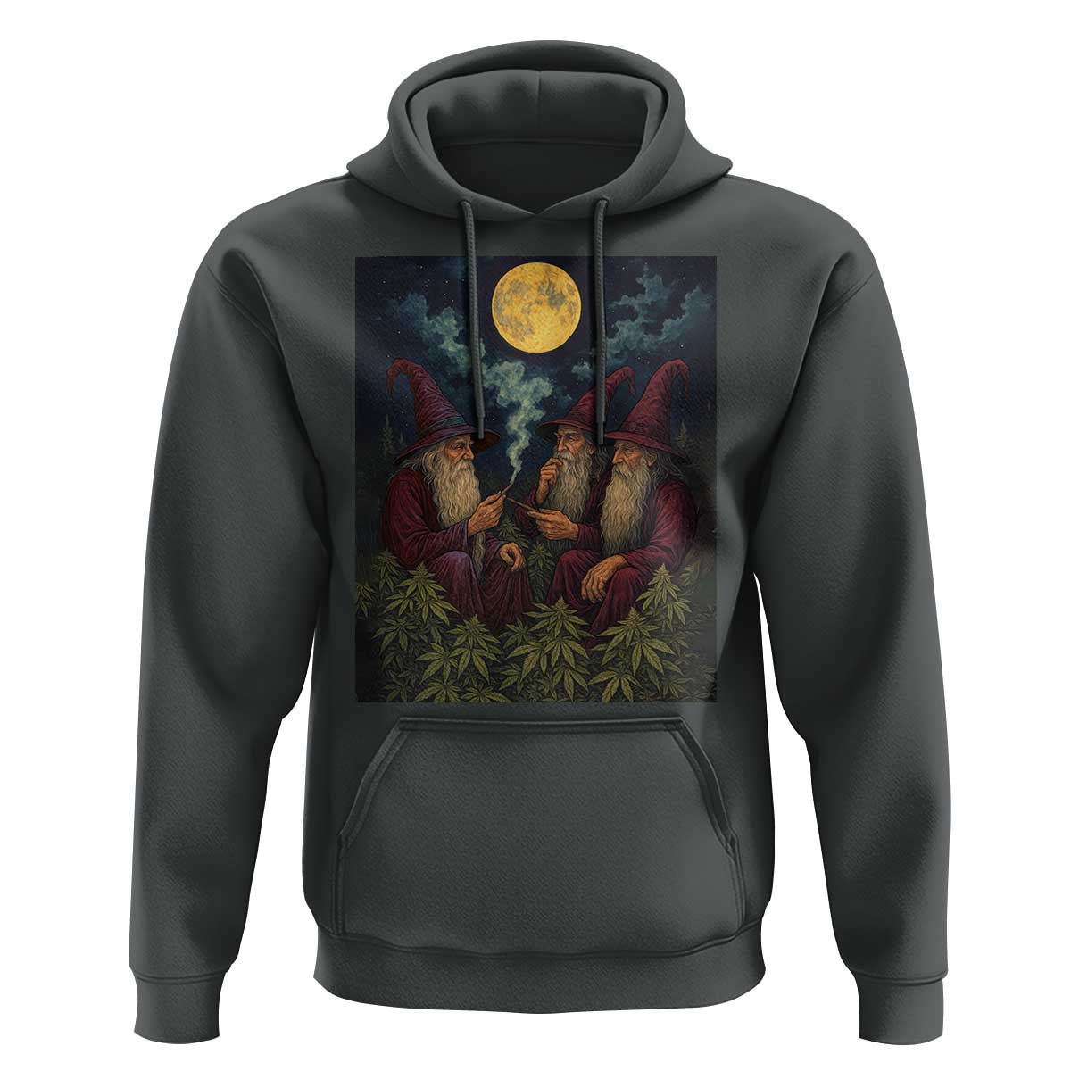 Wizard 420 Smoking Marijuana Hoodie Funny Stoner Weed Lover Meme