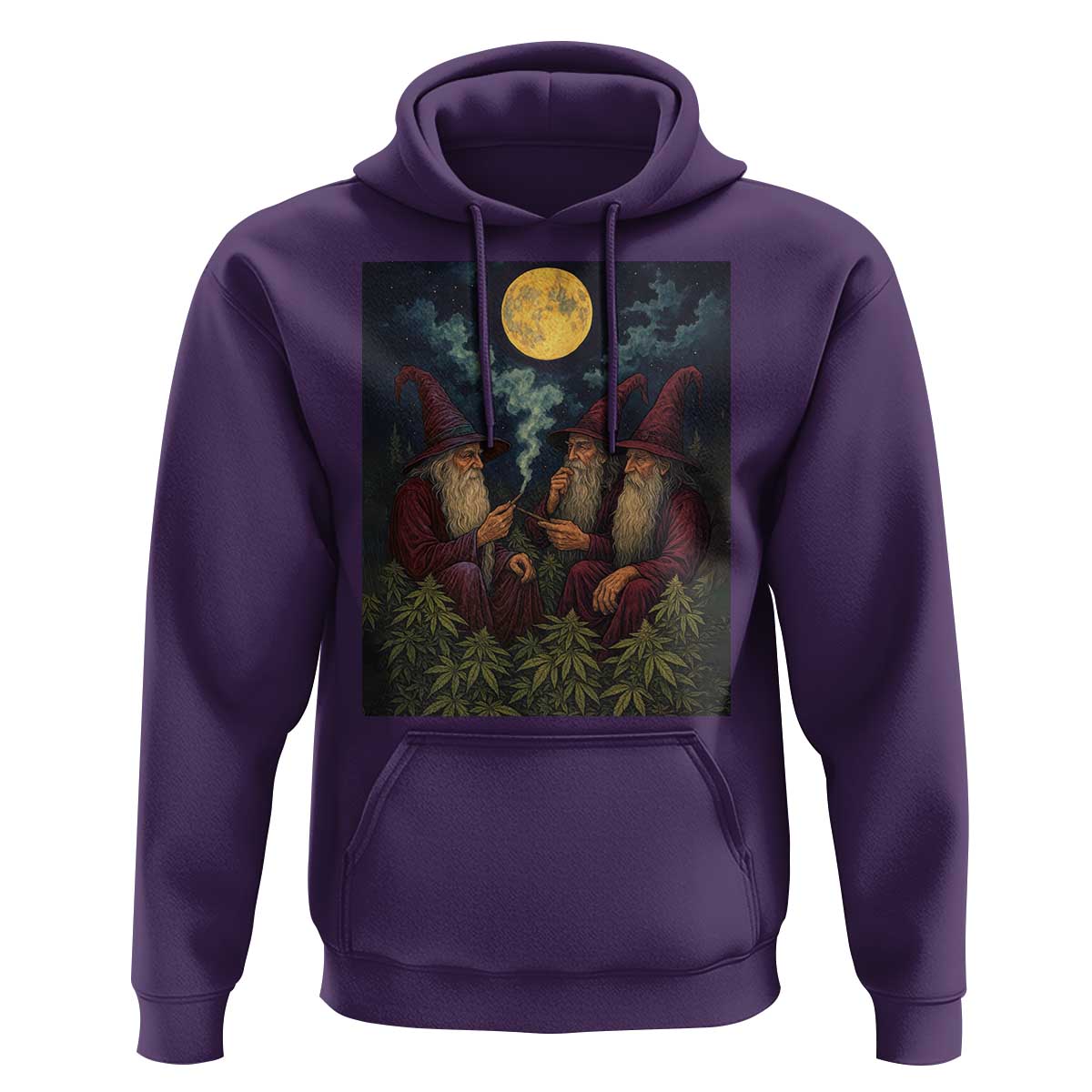 Wizard 420 Smoking Marijuana Hoodie Funny Stoner Weed Lover Meme