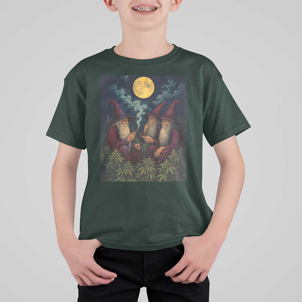 Wizard 420 Smoking Marijuana T Shirt For Kid Funny Stoner Weed Lover Meme
