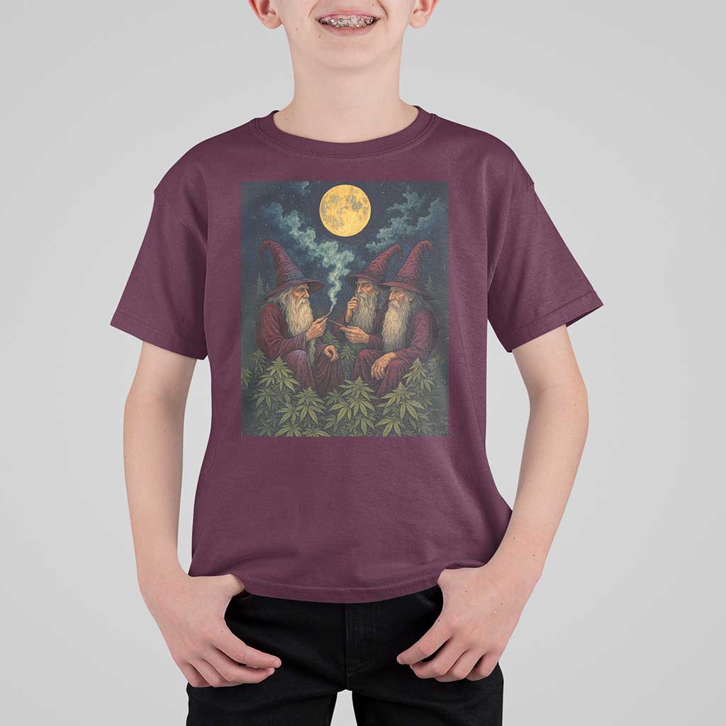 Wizard 420 Smoking Marijuana T Shirt For Kid Funny Stoner Weed Lover Meme