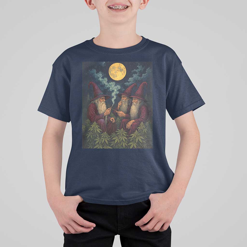 Wizard 420 Smoking Marijuana T Shirt For Kid Funny Stoner Weed Lover Meme