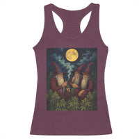 Wizard 420 Smoking Marijuana Racerback Tank Top Funny Stoner Weed Lover Meme