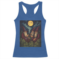 Wizard 420 Smoking Marijuana Racerback Tank Top Funny Stoner Weed Lover Meme