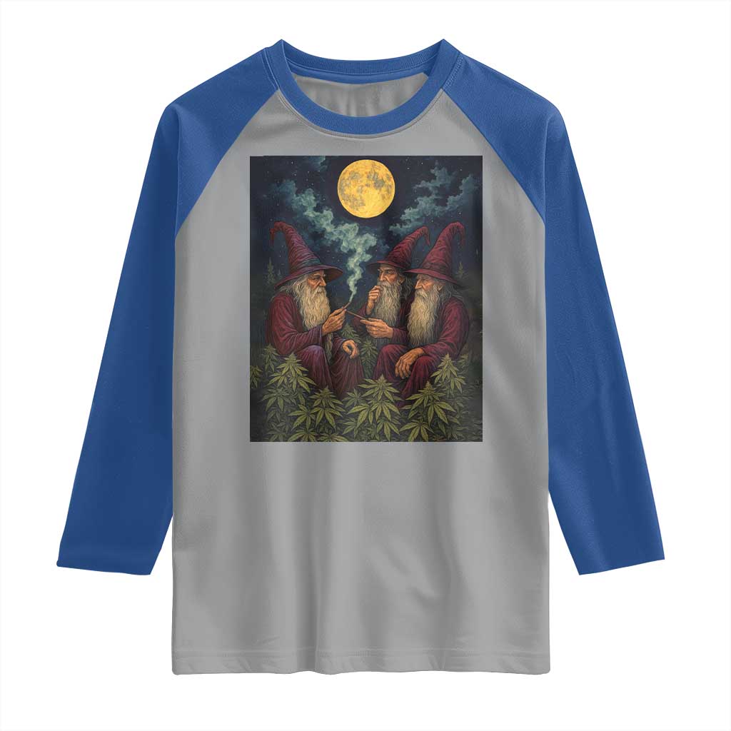 Wizard 420 Smoking Marijuana Raglan Shirt Funny Stoner Weed Lover Meme
