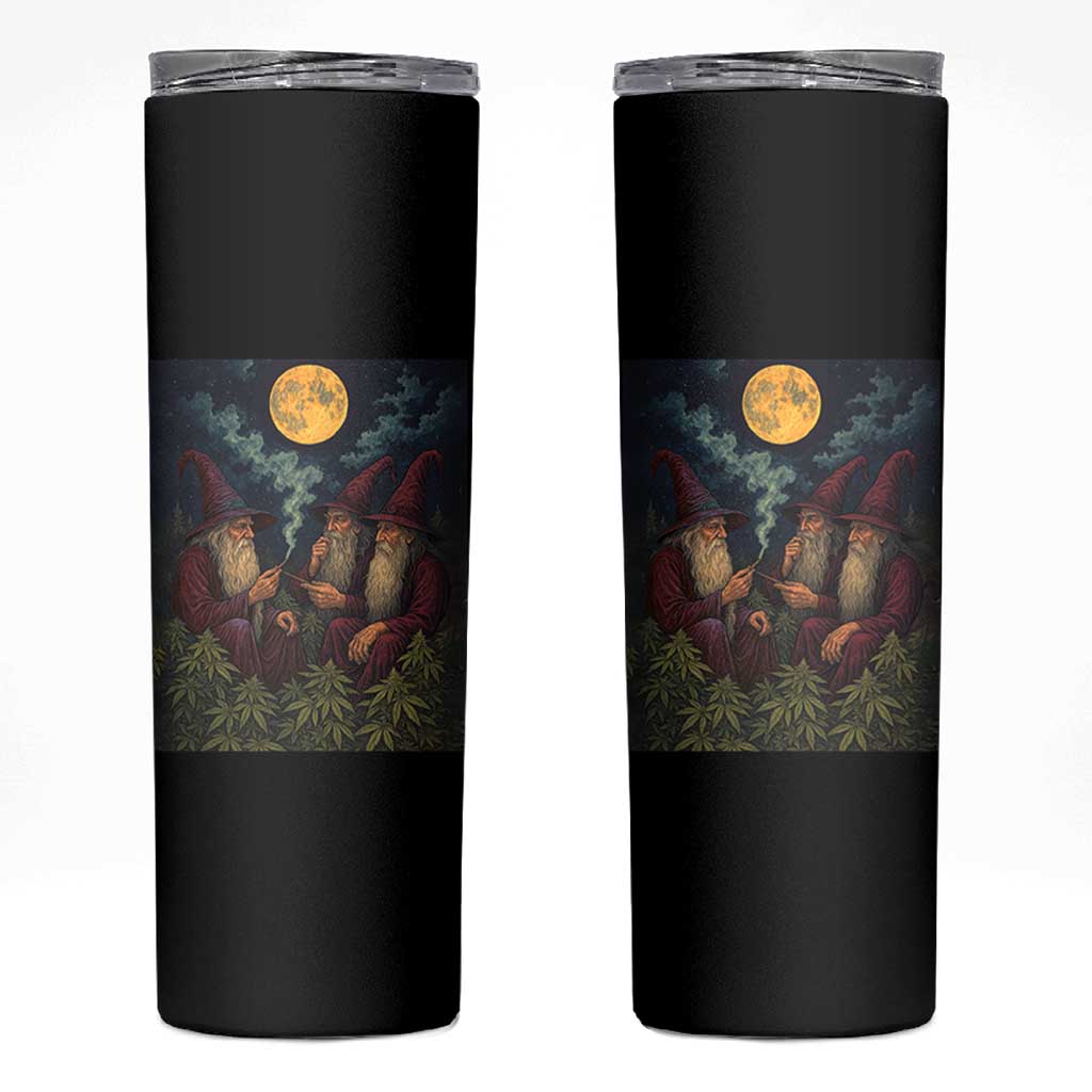 Wizard 420 Smoking Marijuana Skinny Tumbler Funny Stoner Weed Lover Meme