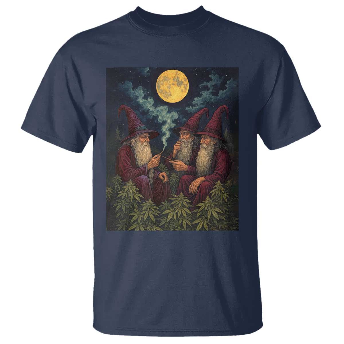 Wizard 420 Smoking Marijuana T Shirt Funny Stoner Weed Lover Meme