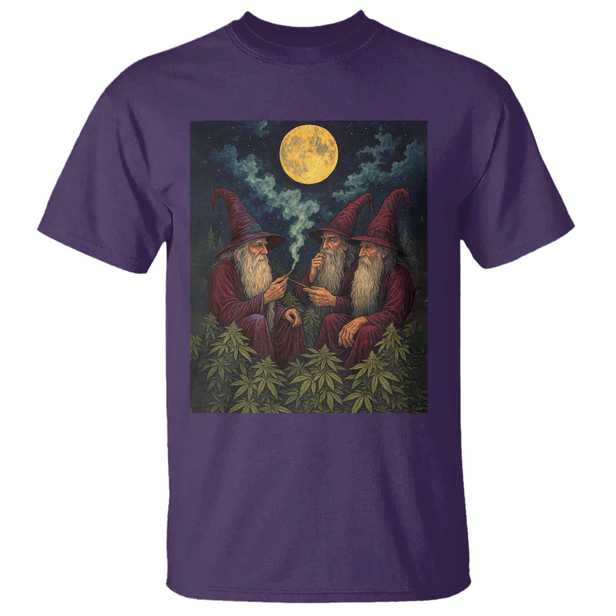 Wizard 420 Smoking Marijuana T Shirt Funny Stoner Weed Lover Meme