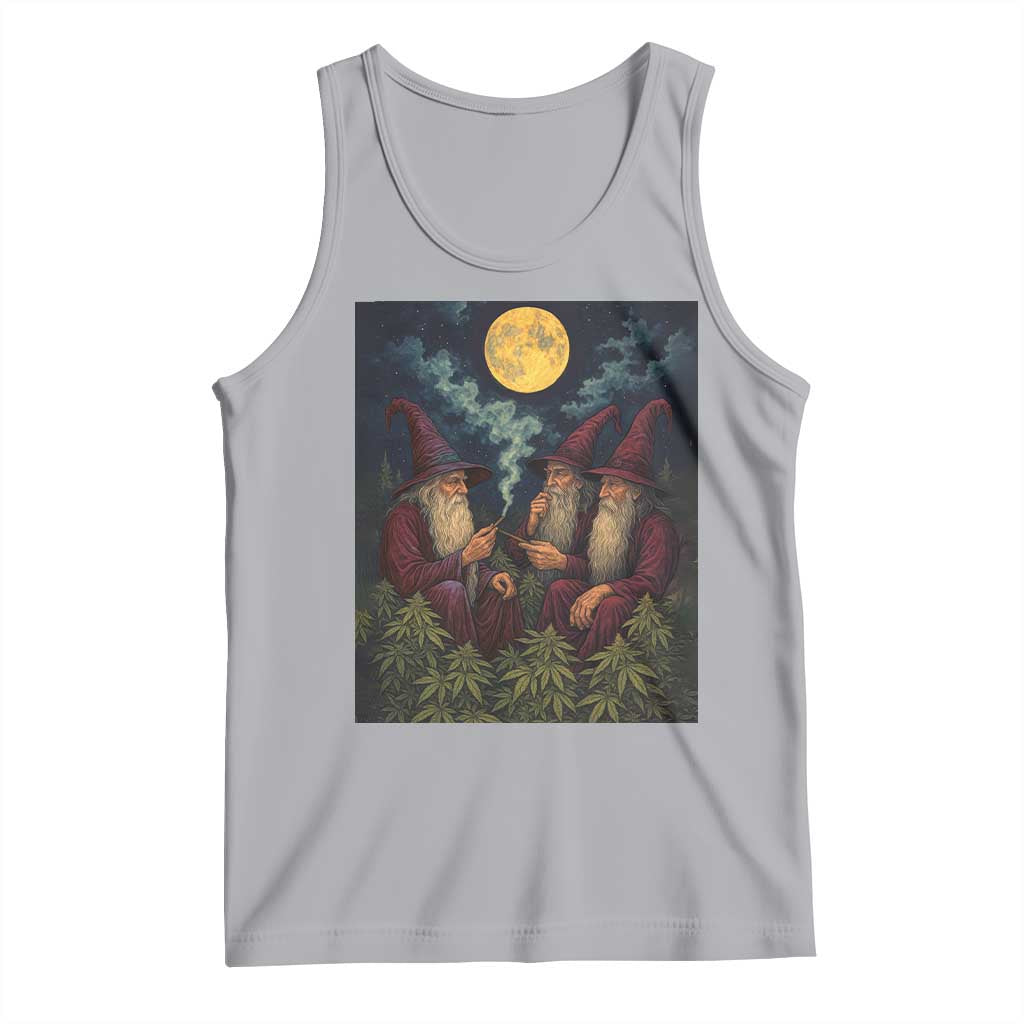 Wizard 420 Smoking Marijuana Tank Top Funny Stoner Weed Lover Meme