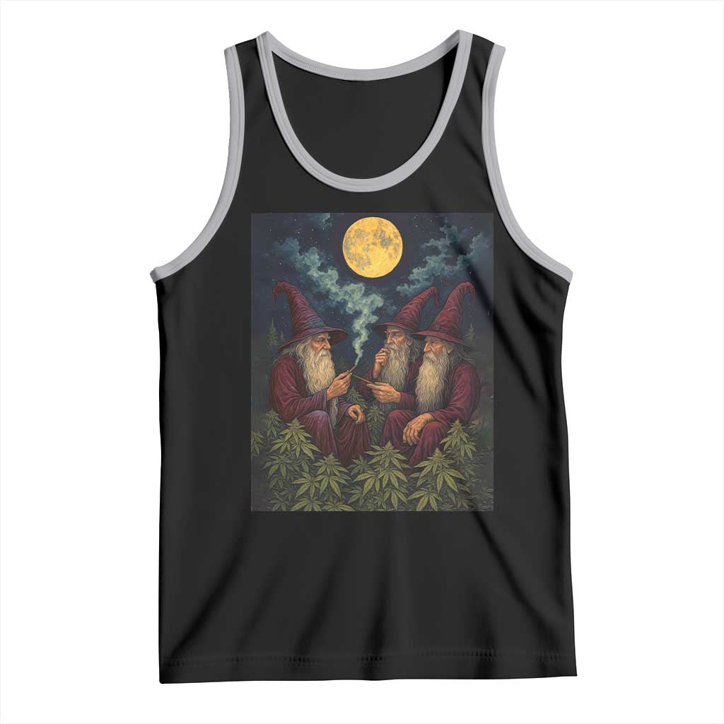 Wizard 420 Smoking Marijuana Tank Top Funny Stoner Weed Lover Meme