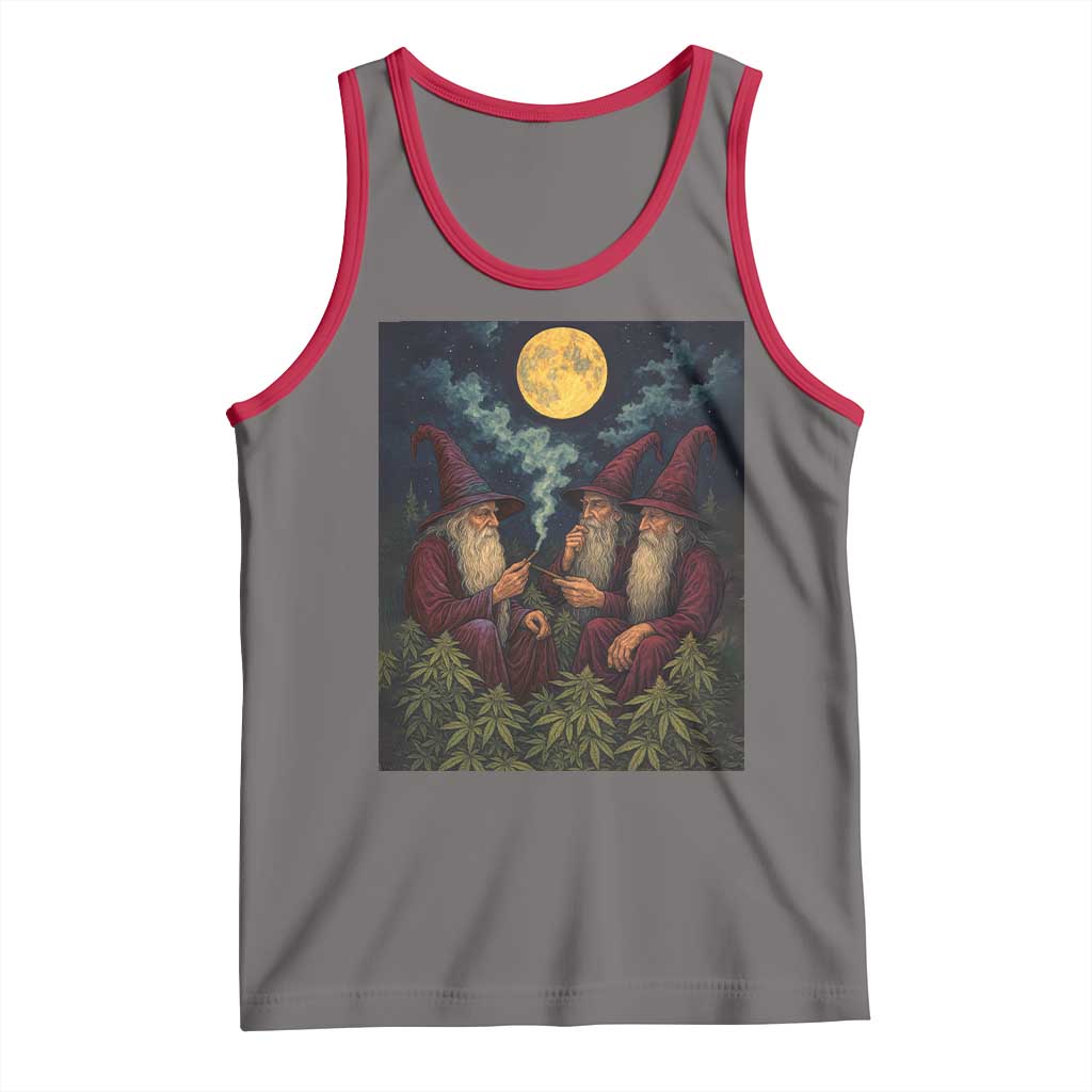 Wizard 420 Smoking Marijuana Tank Top Funny Stoner Weed Lover Meme