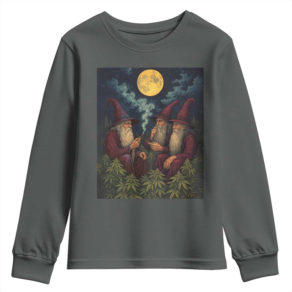 Wizard 420 Smoking Marijuana Youth Sweatshirt Funny Stoner Weed Lover Meme