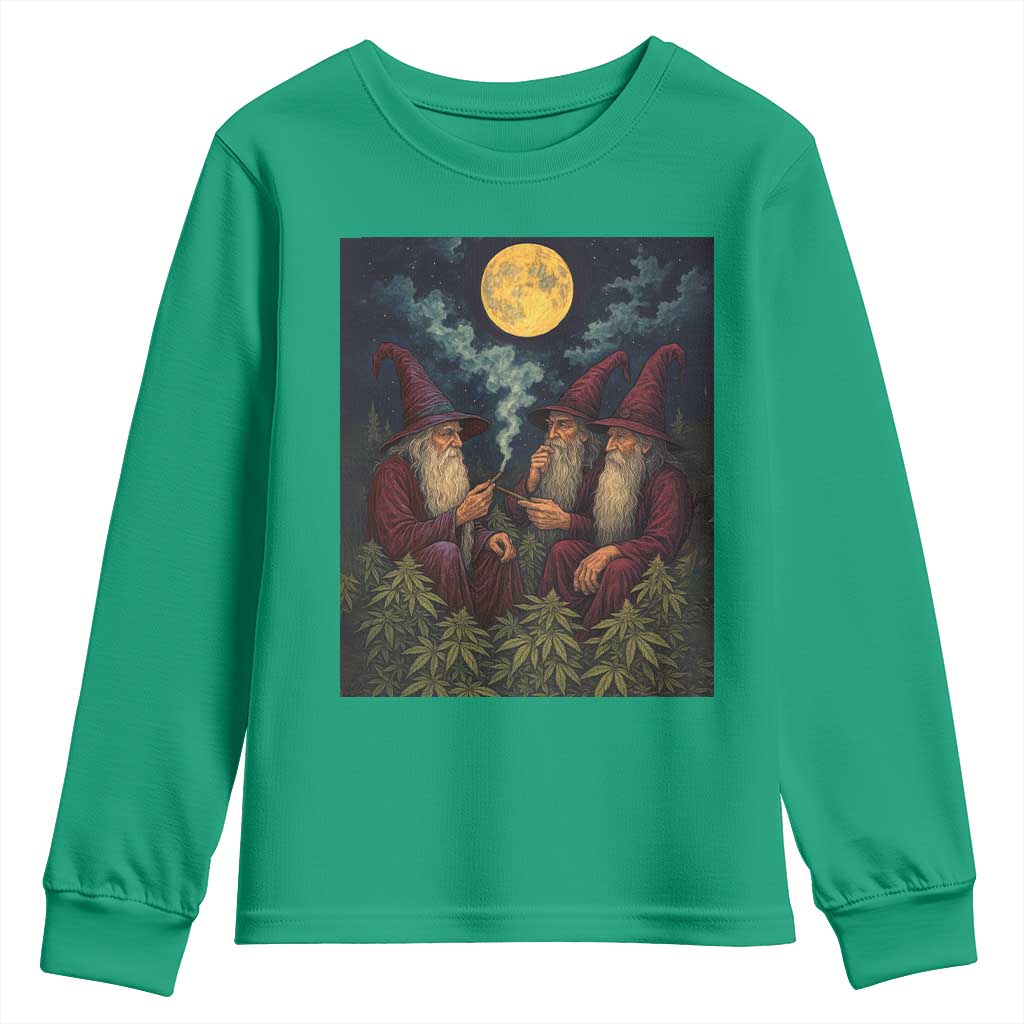 Wizard 420 Smoking Marijuana Youth Sweatshirt Funny Stoner Weed Lover Meme