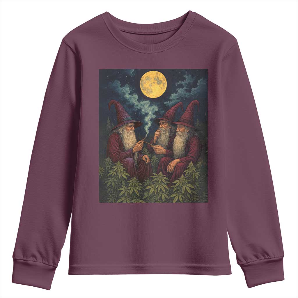 Wizard 420 Smoking Marijuana Youth Sweatshirt Funny Stoner Weed Lover Meme