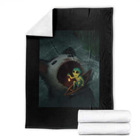 Funny Alien Cat Meme Throw Blanket Weird Silly - Wonder Print Shop