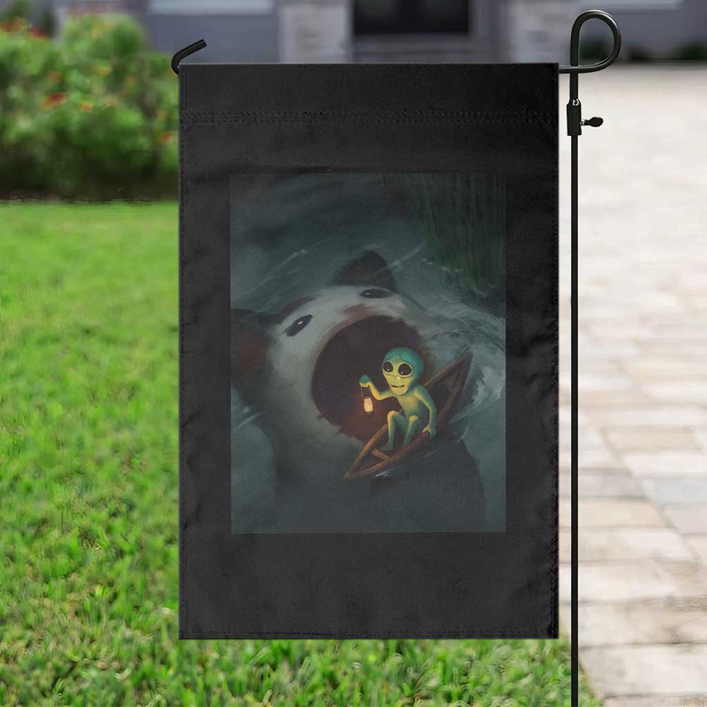 Funny Alien Cat Meme Garden Flag Weird Silly - Wonder Print Shop