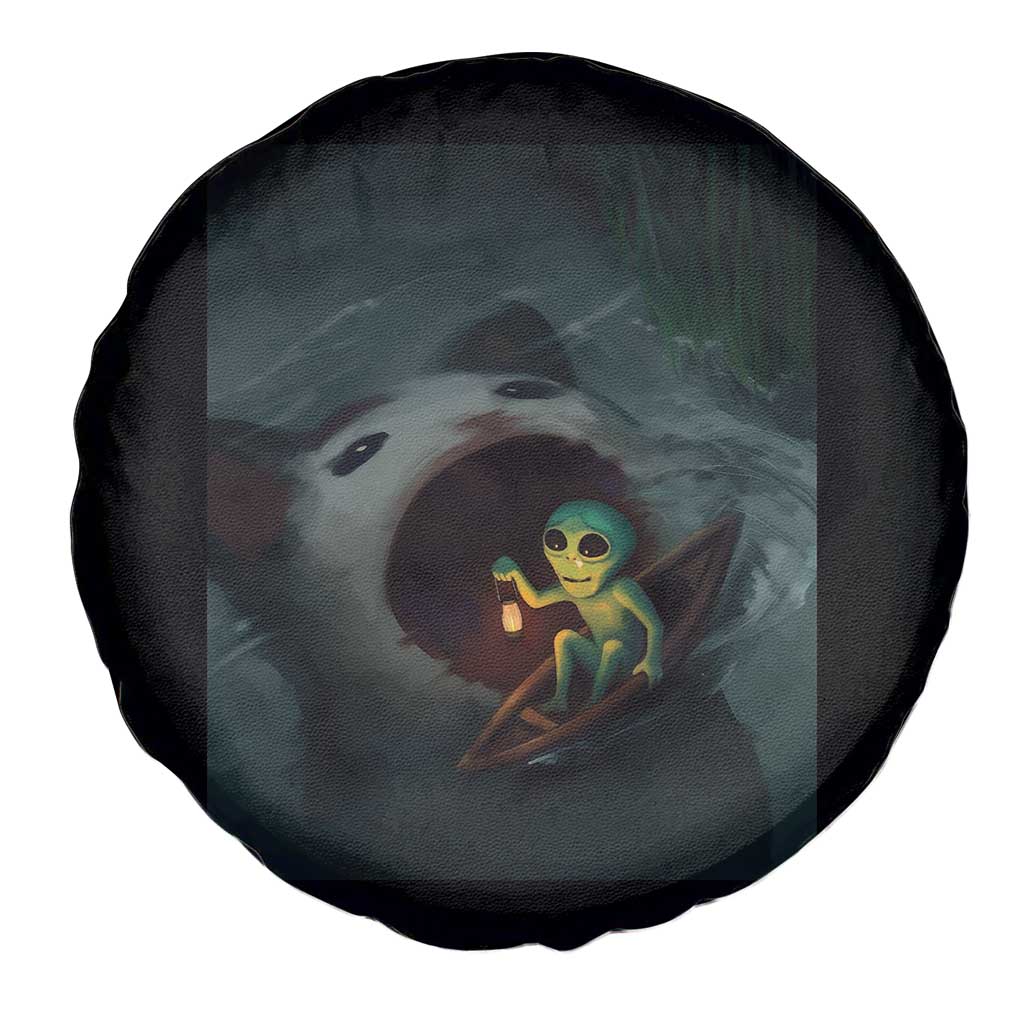 Funny Alien Cat Meme Spare Tire Cover Weird Silly - Wonder Print Shop