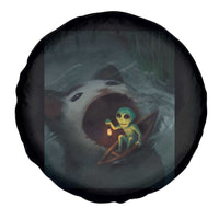Funny Alien Cat Meme Spare Tire Cover Weird Silly - Wonder Print Shop