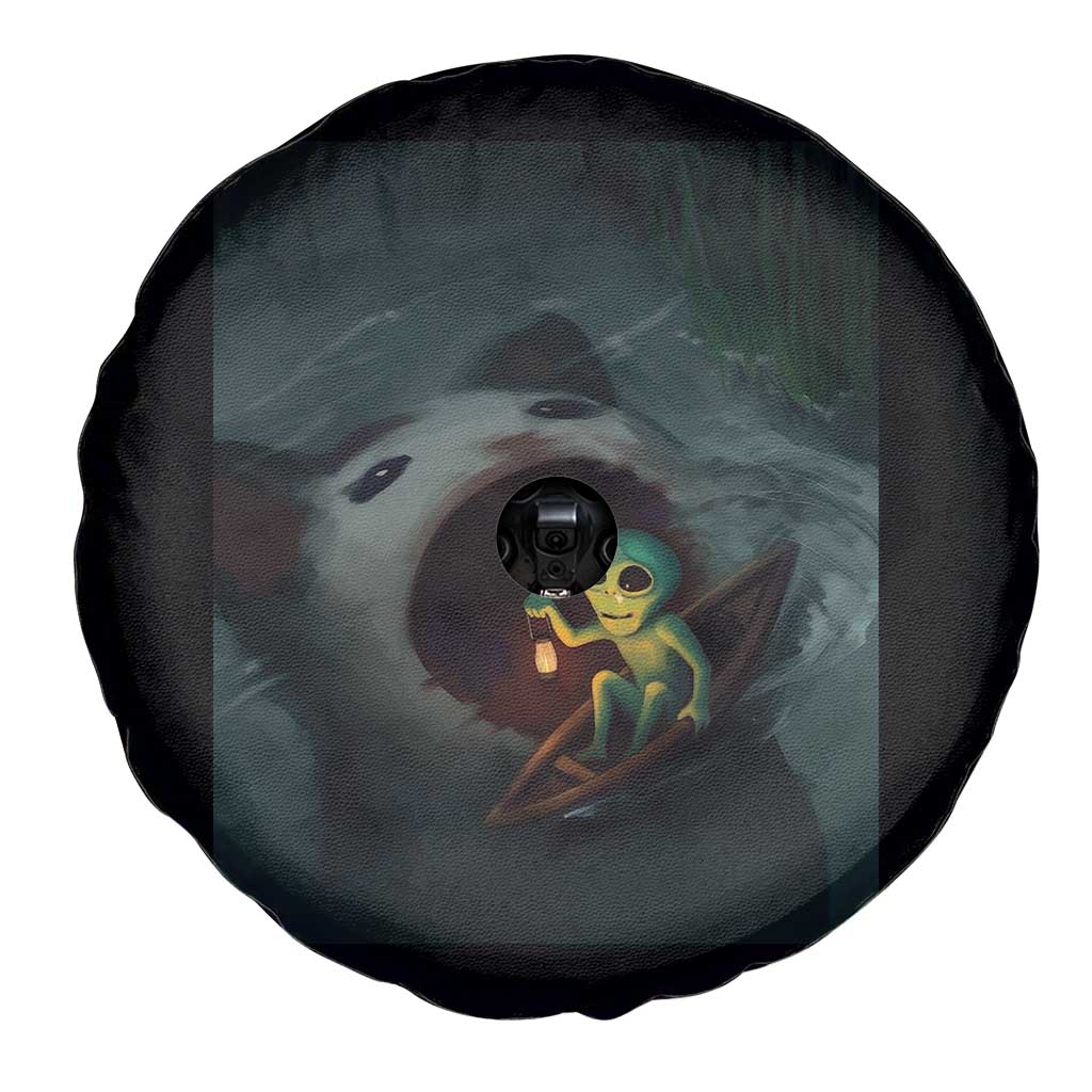 Funny Alien Cat Meme Spare Tire Cover Weird Silly - Wonder Print Shop