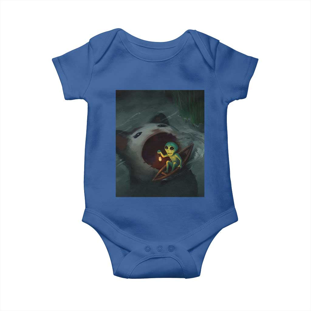 Funny Alien Cat Meme Baby Onesie Weird Silly - Wonder Print Shop