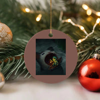 Funny Alien Cat Meme Ceramic Ornament Weird Silly - Wonder Print Shop